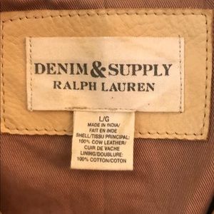 RALPH LAUREN DENIM & SUPPLY LEATHER VEST